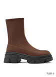 Botki damskie ocieplane 7ATL235-2.CAMEL (36/41,12par)