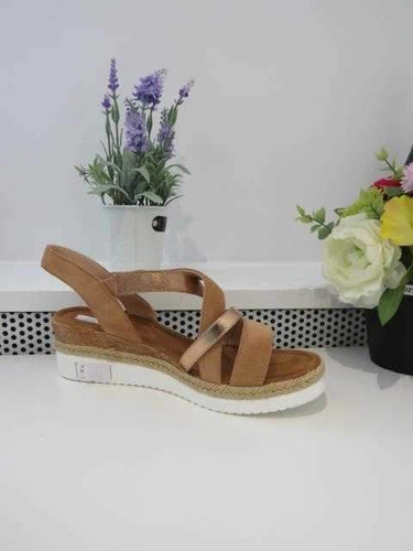 Sandały damskie 7AE6183.CAMEL (36/41,12par)