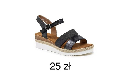 Sandały damskie F6522.BLACK (36/41,12par)