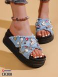 Klapki damskie CK308.BLUE (36/41,12par)