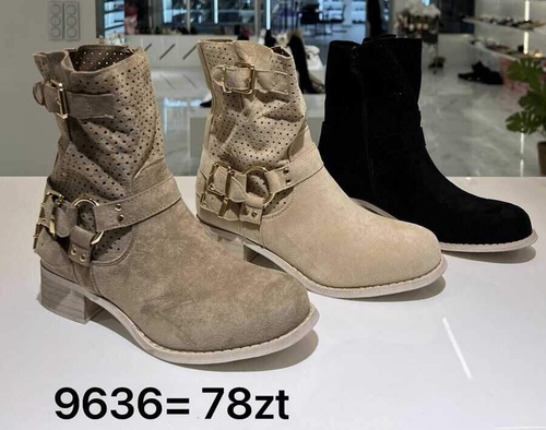 Botki damskie 7A9636.BLACK (36/41,12par)