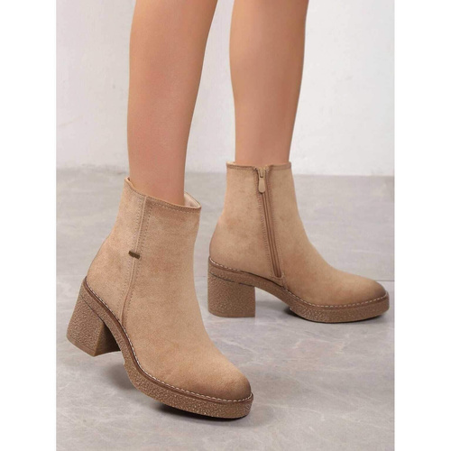 Botki damskie  7AKE219.BEIGE  (36/41,12par)