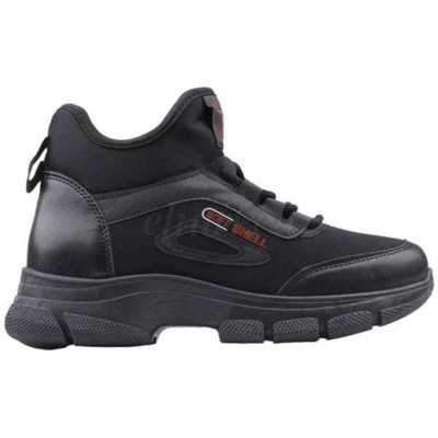 Trzewiki damskie RM40-2.BLACK/BLACK (36/41,12par)