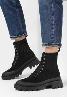 Botki damskie 7A8628.BLACK Ocieplane (36/41,12par)