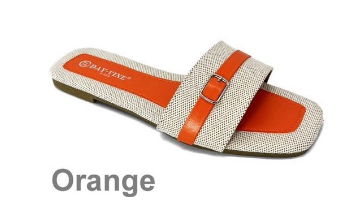 Klapki damskie  7AN75-60.ORANGE (36/41,12par)