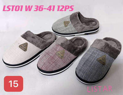 Kapcie damskie  7ALST01W.MIX   (36/41,12par)