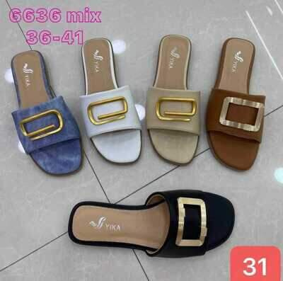 Klapki damskie 7A6636.MIX KOLOR (36/41,24par)