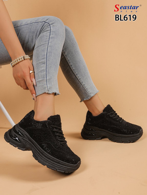 Buty sportowe damskie 7ABL619.BLACK (36/41,12par)