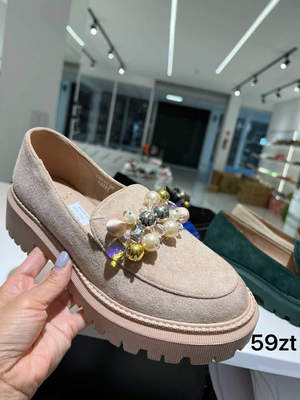 Półbuty damskie  7ACH845.KHAKI (36/41,12par)