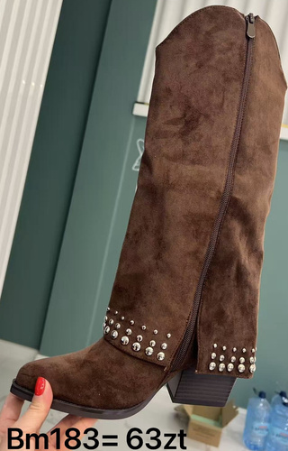 Kozaki damskie BM183.BROWN (36/41,12par)