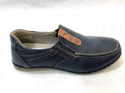 Półbuty chłopięce 5ABS07-7.NAVY/BROWN (31/36,8par)