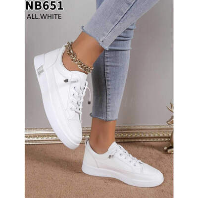 Buty sportowe damskie  7ANB651.ALL WHITE   (36/41,12par)