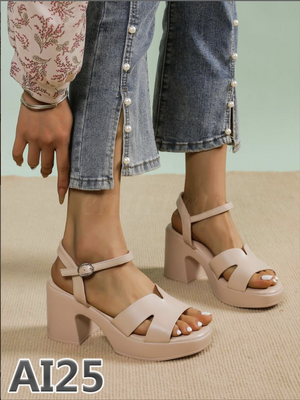 Sandały damskie AI25.KHAKI (36/41,12par)