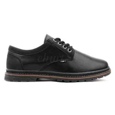 Półbuty męskie 9AAB130-1.BLACK/BROWN (40/45,12par)