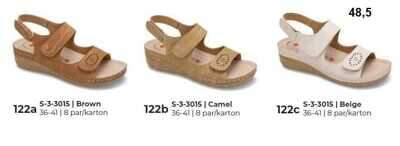 Sandały damskie 7AS-3-3015.KOLORDOWYBORU (36/41,8par)