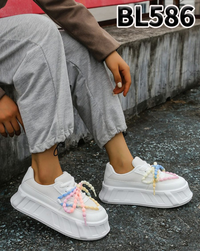 Buty sportowe damskie BL586.WHITE (36/41,12par)