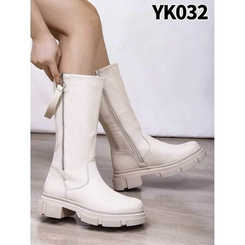 Kozaki damskie 7AYK32.BEIGE Ocieplane (36/41,12par)