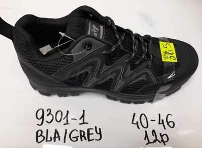 Buty sportowe męskie 9A9301-1.BLACK/GREY (40/46,12par)
