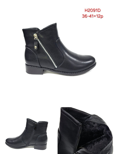 Botki damskie 7AH2091D.BLACK (36/41,12par)
