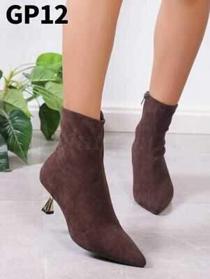 Botki damskie ocieplane 7AGP12.BROWN (36/41 ,12par)