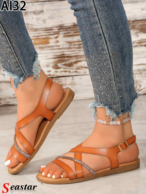 Sandały damskie AI32.CAMEL (36/41,12par)