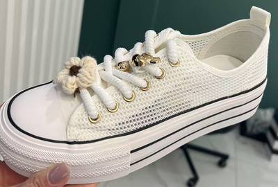 Trampki damskie BJ723.WHITE (36/41,12par)