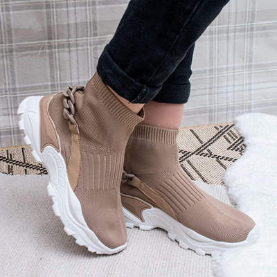 Botki damskie 7A6357.KHAKI (36/41,12par)