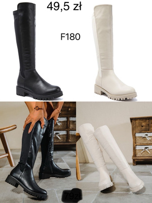 Kozaki damskie F180.KOLORDOWYBORU (36/41,12par)