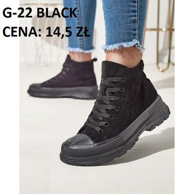 Trampki damskie G-22.BLACK (36/41, 12par)