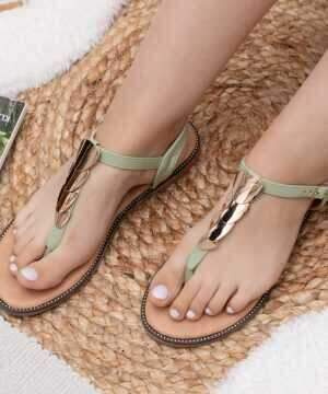 Balerinki damskie 7A8665-PL.GREEN (36/41,12par)