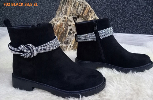 Botki damskie  702.BLACK (36/41,12par)