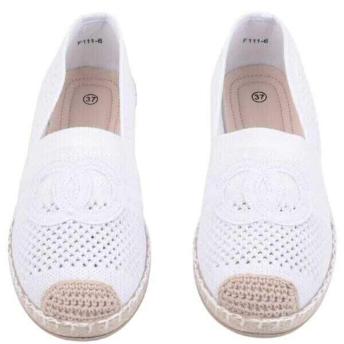 Balerinki damskie F111-6.WHITE (36/41,12par)