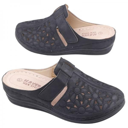 Klapki damskie DE991-5.BLACK (36/41,12par)