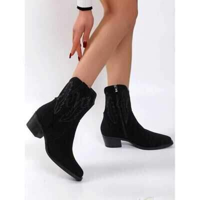 Botki damskie 7A8592.BLACK (36/41,12par)