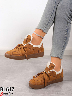 Buty sportowe damskie BL617.CAMEL (36/41,12par)