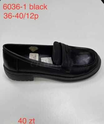 Półbuty damskie 7AKY6036-1.BLACK (36/41,12par)