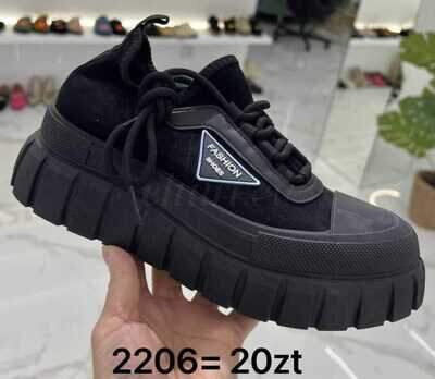 Buty sportowe damskie 7A2206.BLACK (36/41,12par)