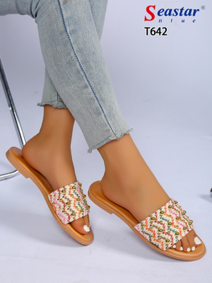 Klapki damskie T642.PINK (36/41,12par)