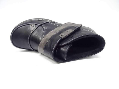 Botki damskie ocieplane  7A9652A-1.BLACK    (37/42,12par)