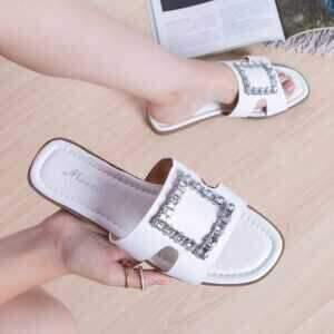 Klapki damskie  7A120-3C.WHITE   (36/41,12par)