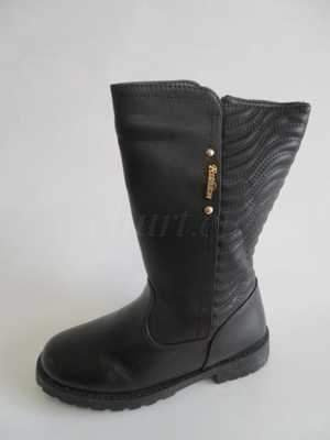 Botki dziewczęce 5AC1725-1.BLACK (29/36,8par)