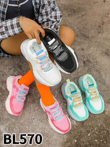 Buty sportowe damskie BL570.PINK (36/41,12par)