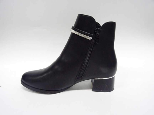 Botki damskie 7ASA108-1.BLACK Ocieplane (36/41,12par)