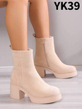 Botki damskie ocieplane 7AYK39.BEIGE (36/41 ,12par)