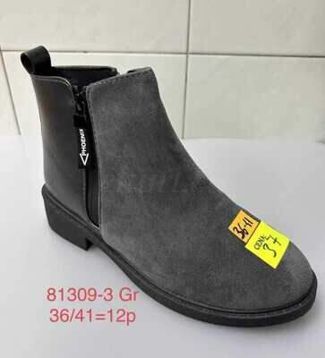 Botki damskie 7A81309-3.GREY (36/41,12par)