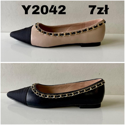 Balerinki damskie Y2042.KOLORDOWYBORU (36/41,12par)