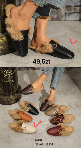 Klapki damskie 7ANP88.BLACK (36/41,12par)