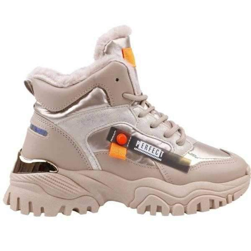 Trzewiki damskie RM44A-2.BEIGE Ocieplany (36/41,8par)