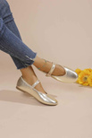 Balerinki damskie T611.GOLD (36/41,12par)