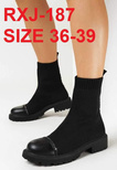 Botki damskie ocieplane  7ARXJ-187.BLACK (36/39,12par)